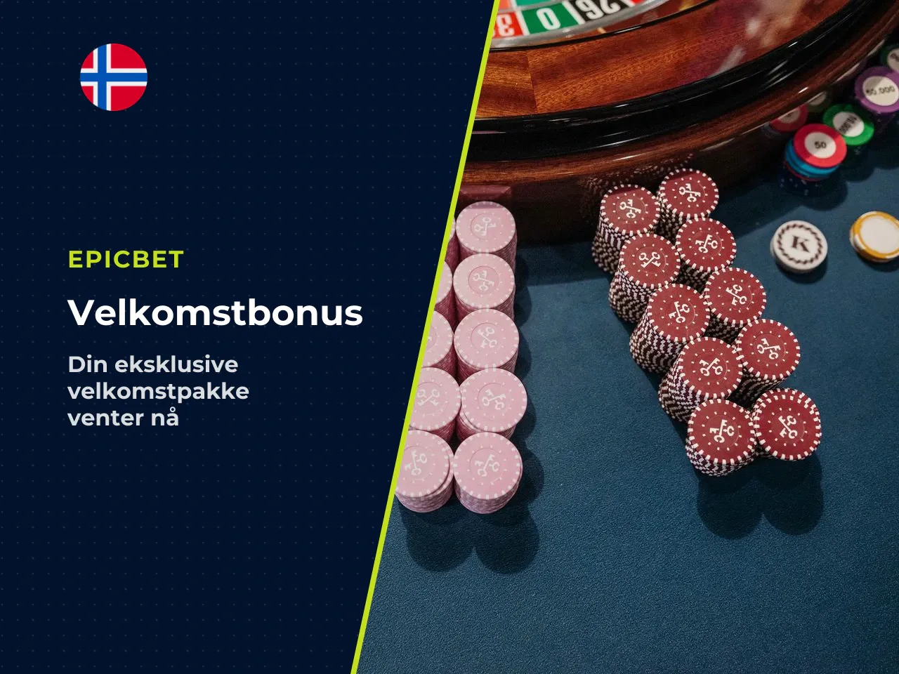Welcome- og deposit bonus for første