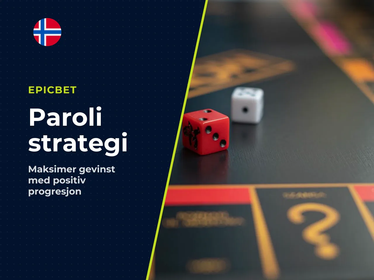 Paroli-strategien positiv progresjon . I motsetning