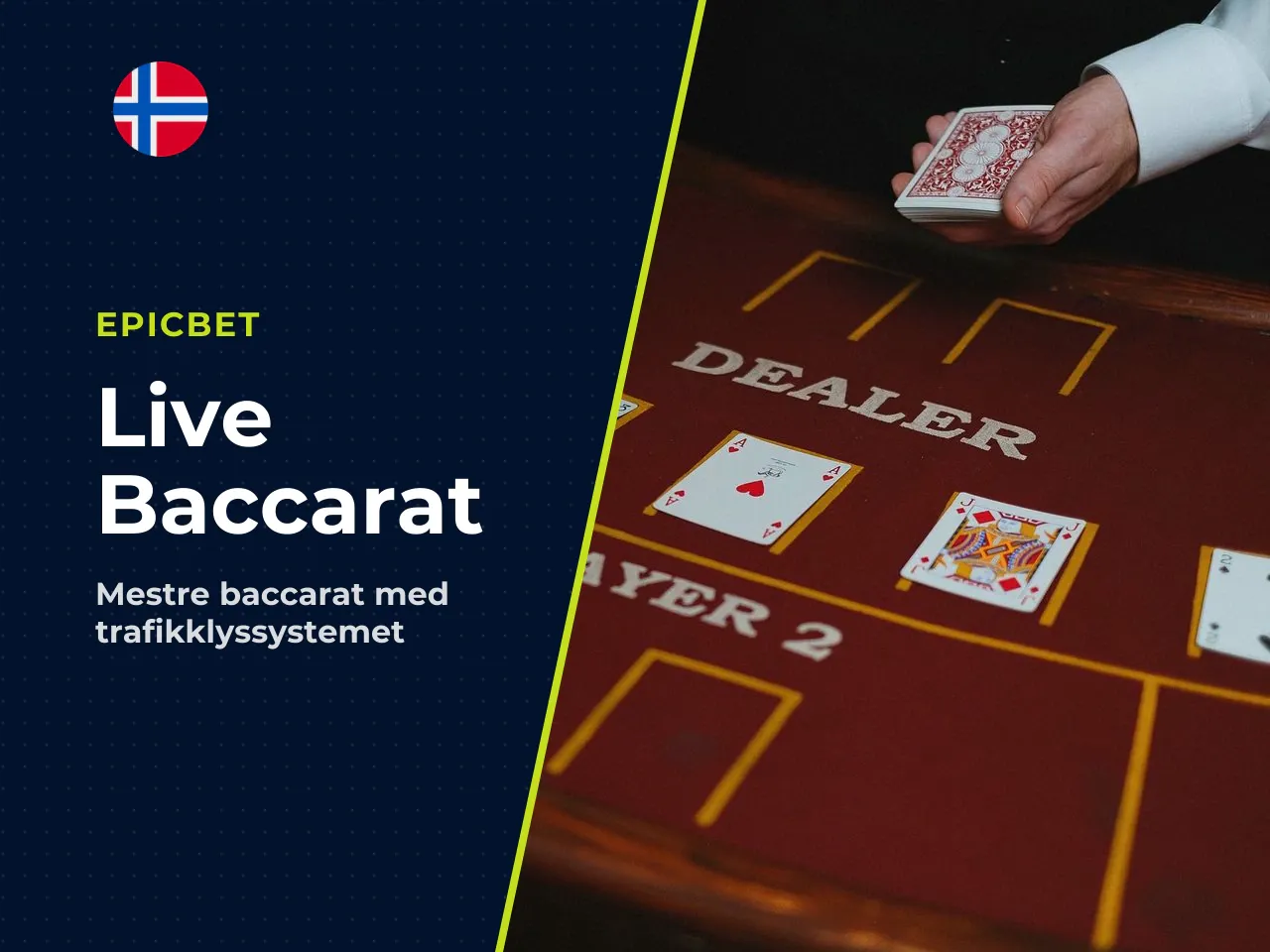 Evolution live baccarat trafikklyset og innsatsvinduet