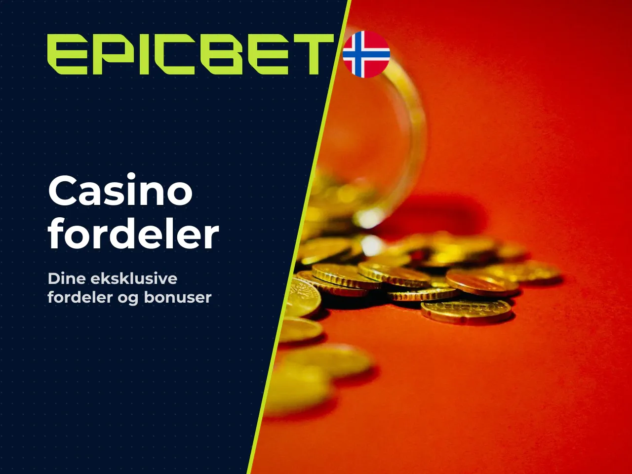 Fordeler. - Casinobonus uten omsetningskrav på