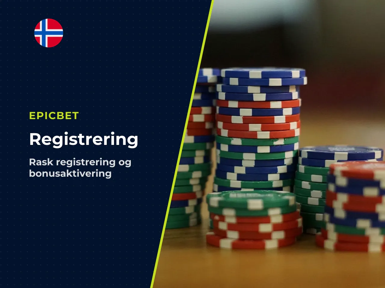 Registrering, valg av tilbud og inntasting