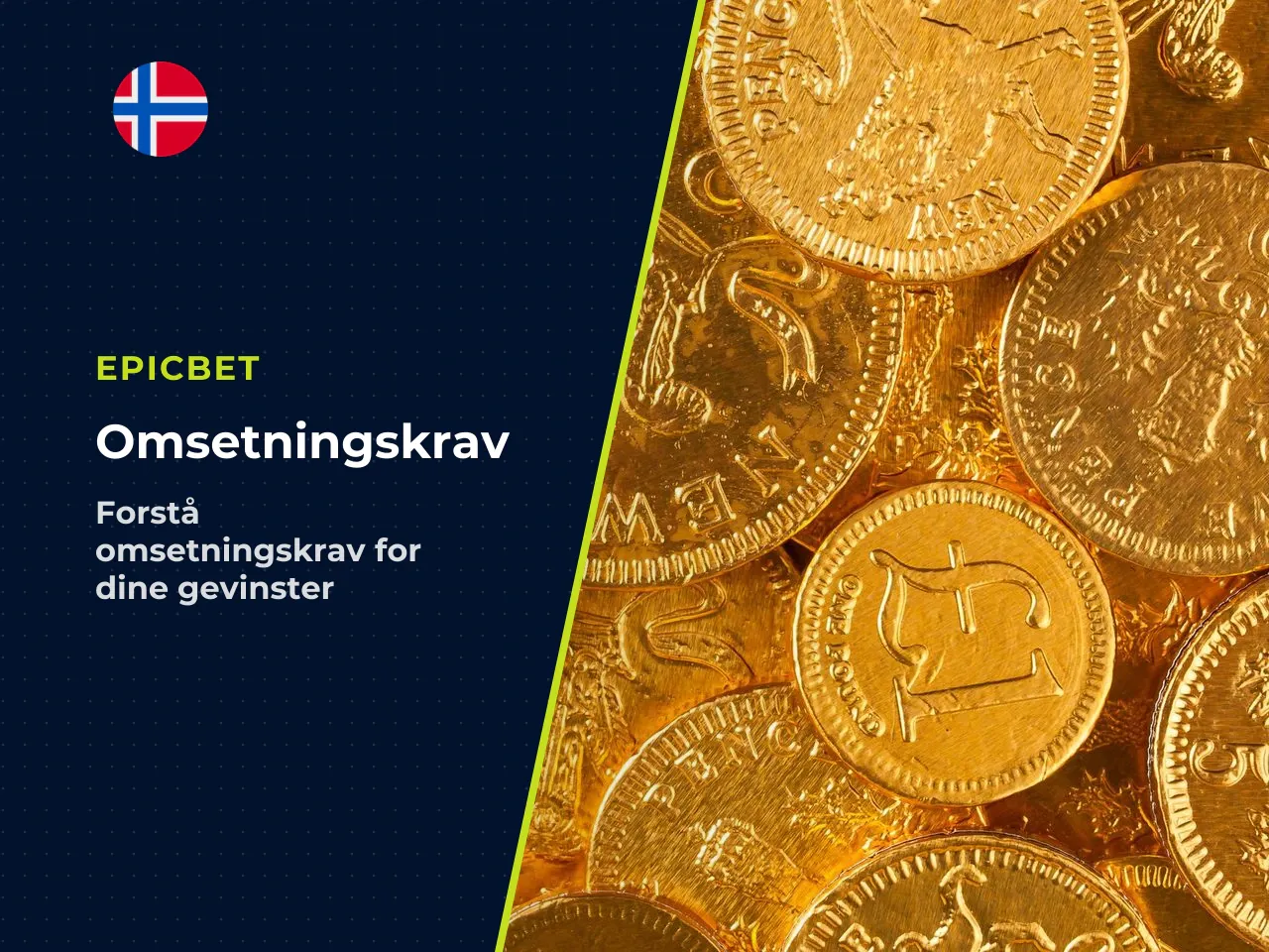 Regneeksempel på omsetningskrav wagering . Du