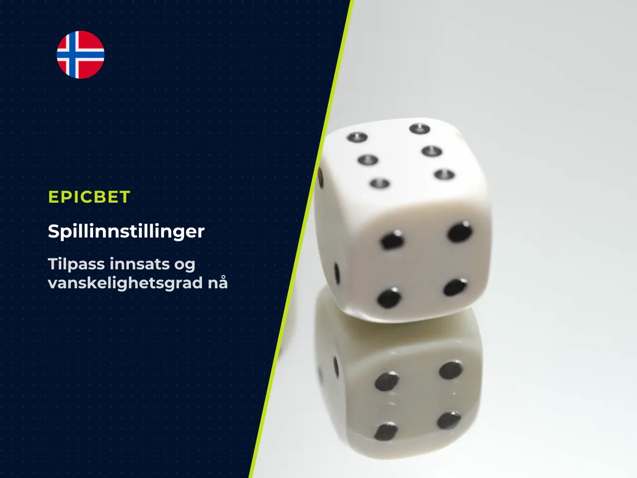 Velg innsats og vanskelighetsgrad. 1. Velg