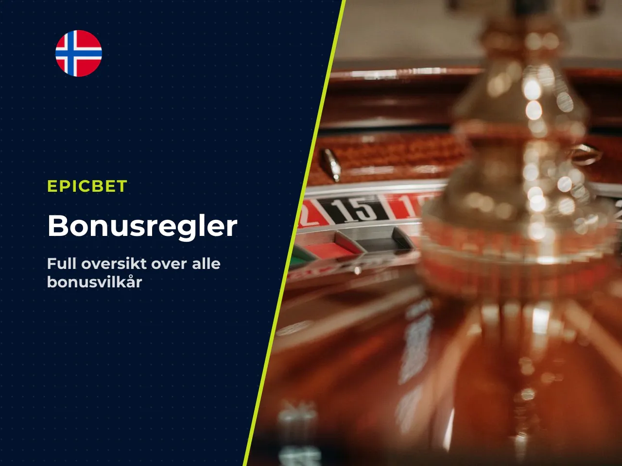 Sjekkliste før du aktiverer en bonus