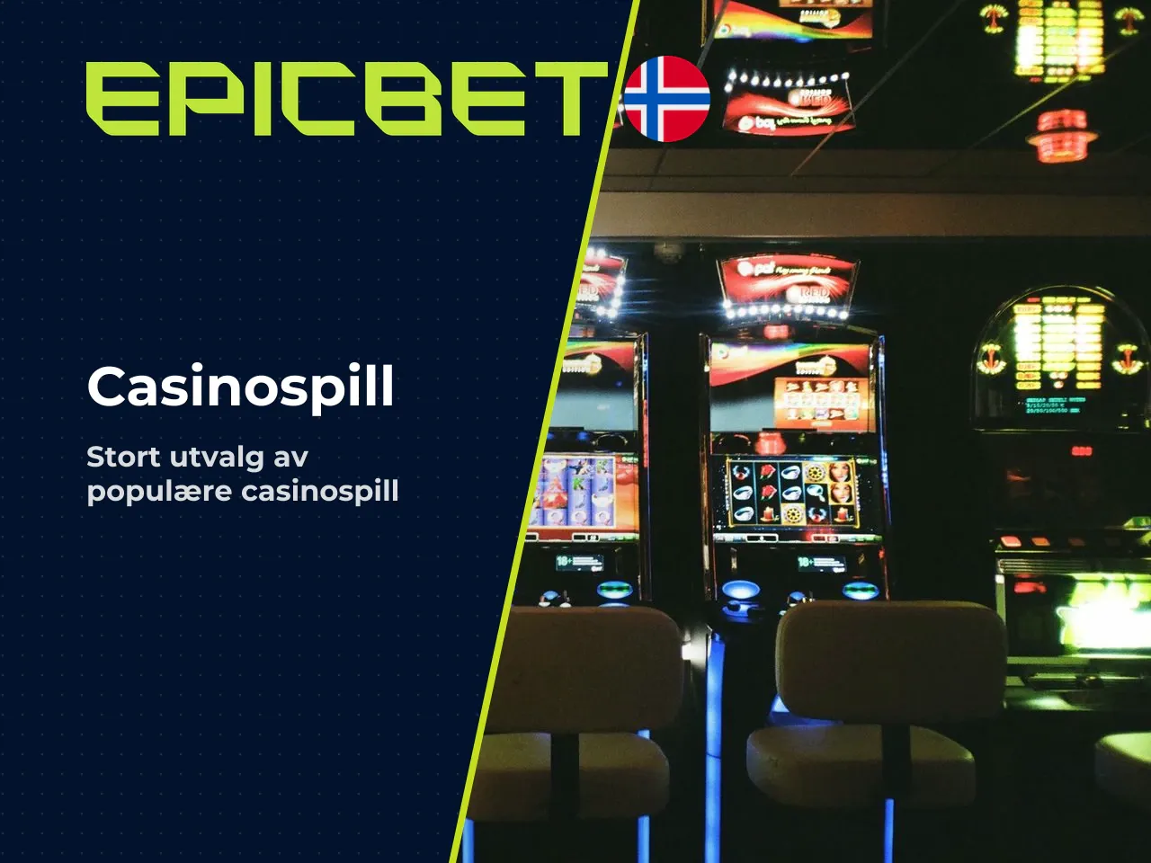 Spilleautomater og øvrige casinospill. Norskebettingsider.org beskriver