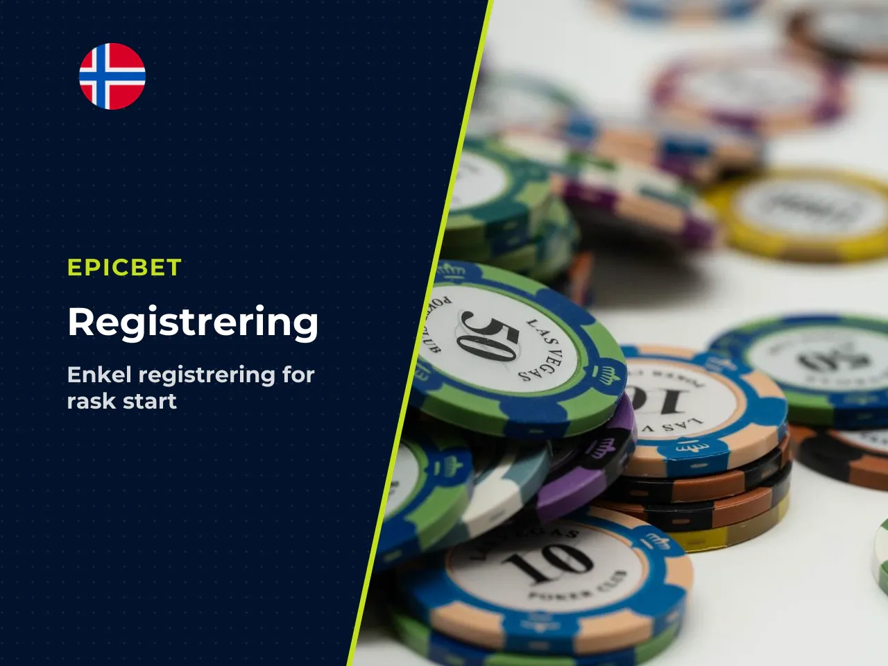 Registrering av konto og kontroll av